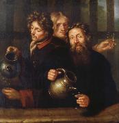 David Klocker Ehrenstrahl Brunnsmastaren in Average and his son Germany oil painting reproduction